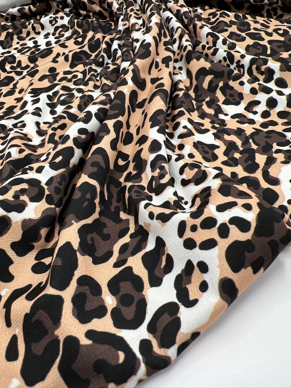 Brown Animal Print ITY Fabric