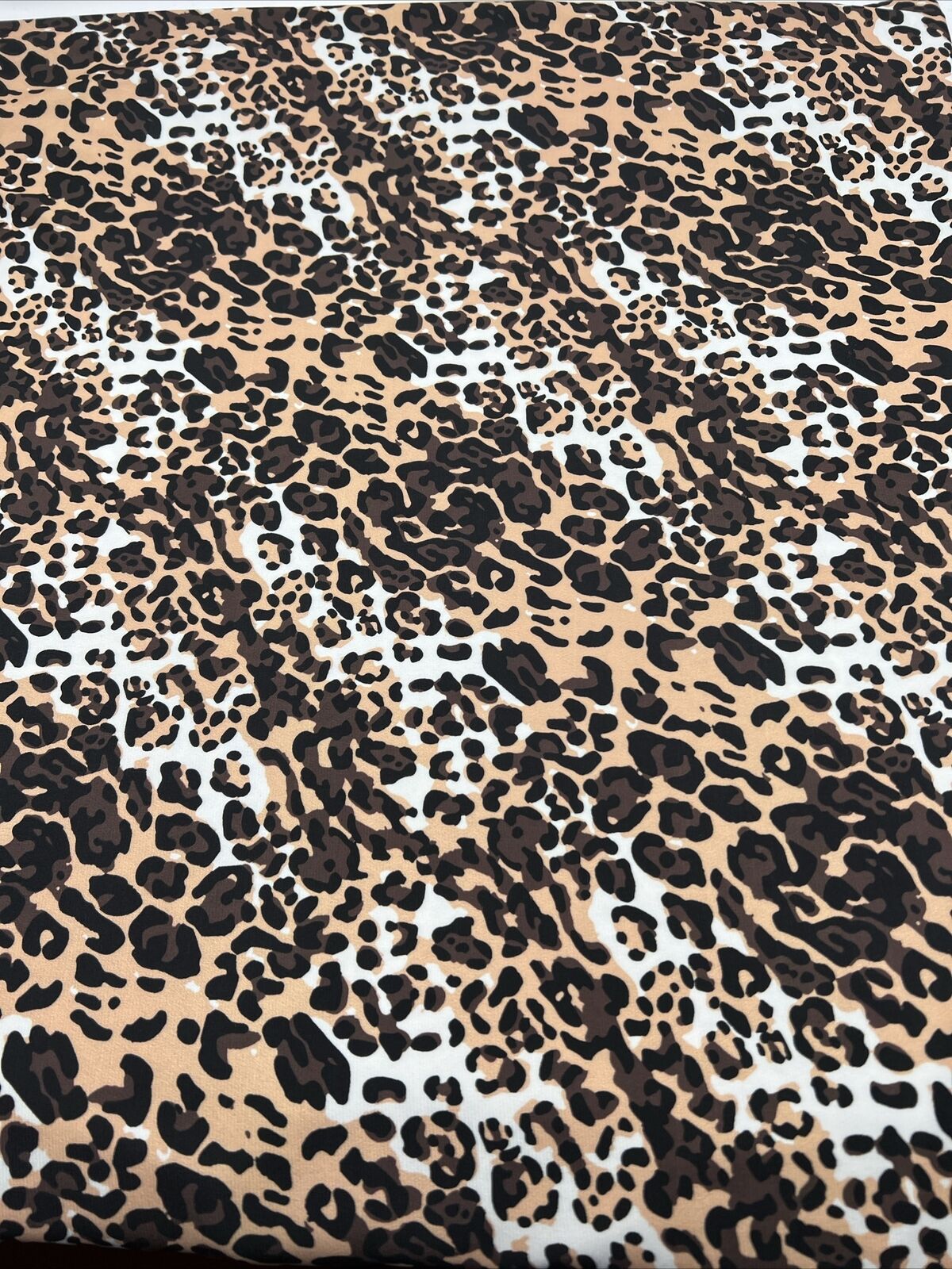 Brown Animal Print ITY Fabric