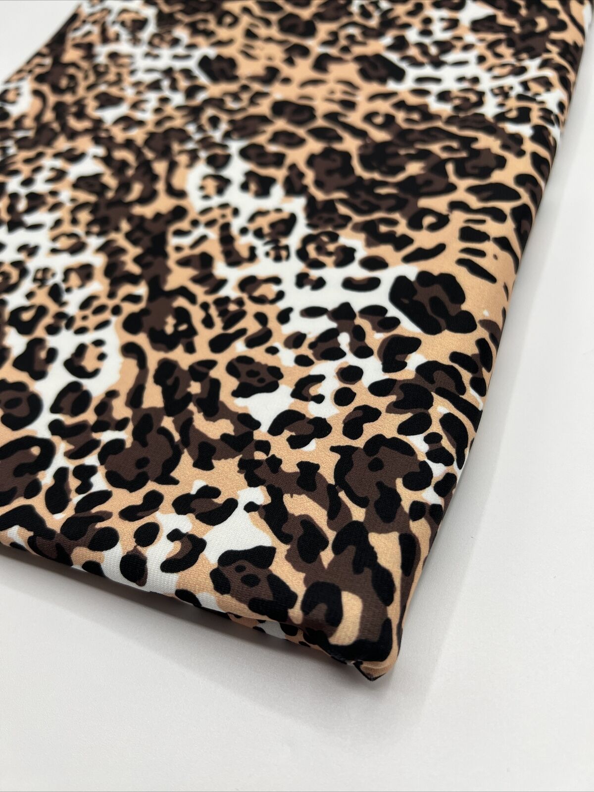 Brown Animal Print ITY Fabric
