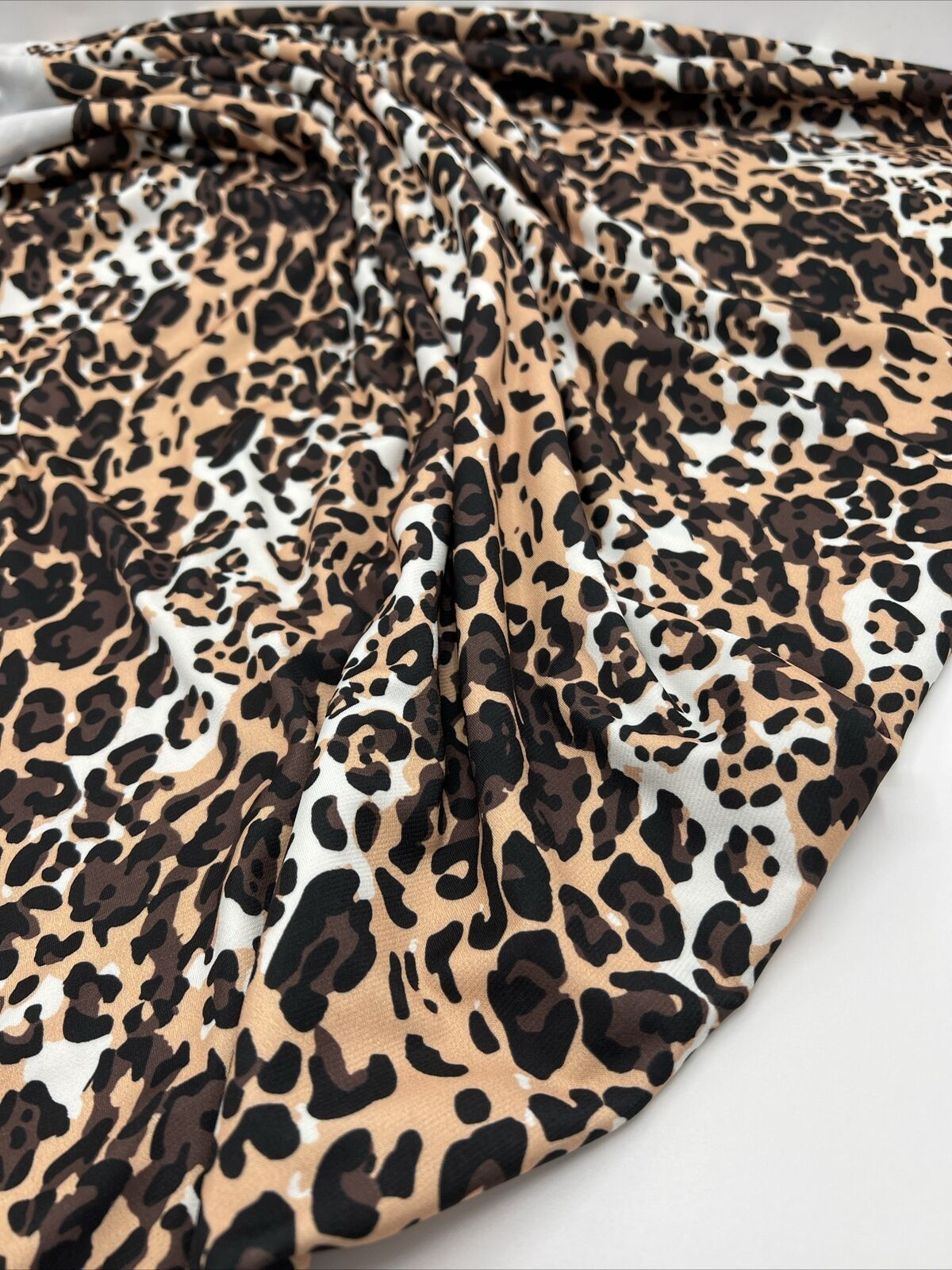 Brown Animal Print ITY Fabric