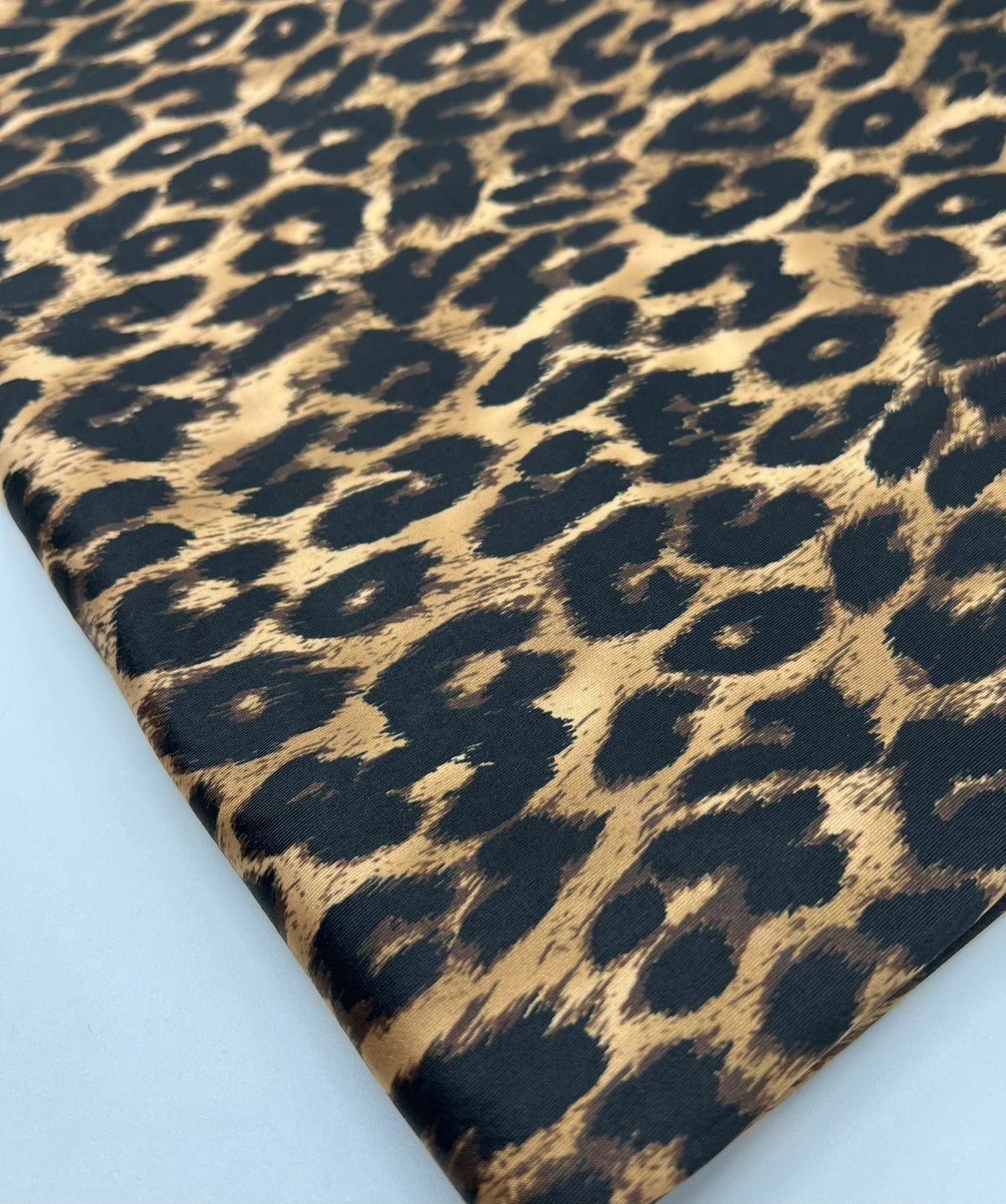 Brown Black Leopard Print Soft Touch 4 Way Stretch Fabric