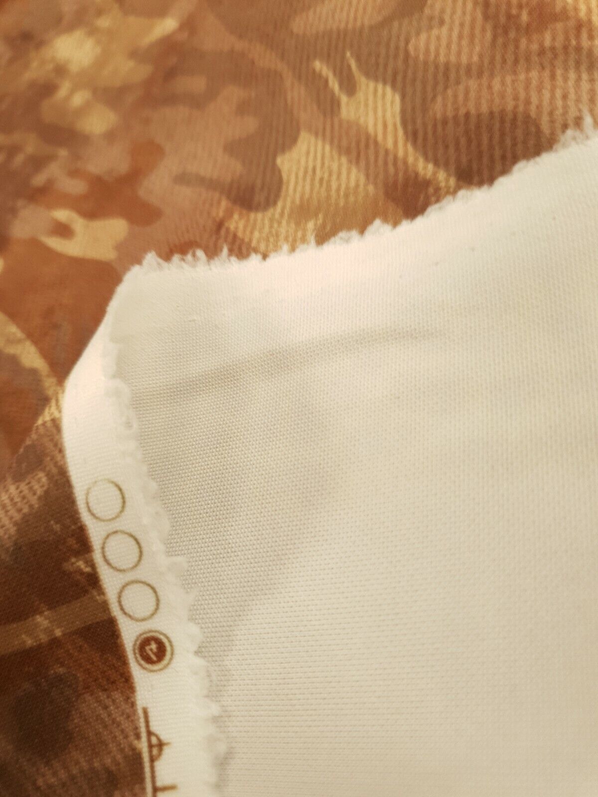 Brown Camo Printed Plain Scuba 4 Way Stretch Jersey Fabric