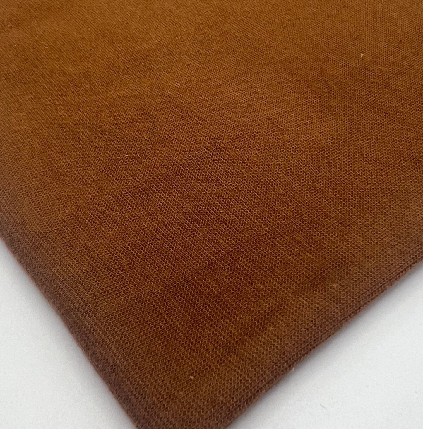 Brown Jersey Cuffing Ribbing Fabric 270 GSM Cotton Knit 70cm Wide