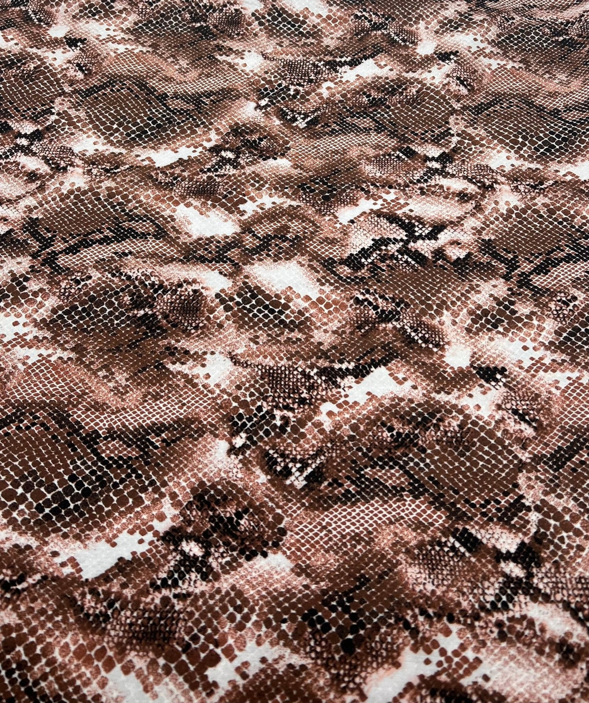 Brown Mix 100% Viscose Non Stretch Fabric