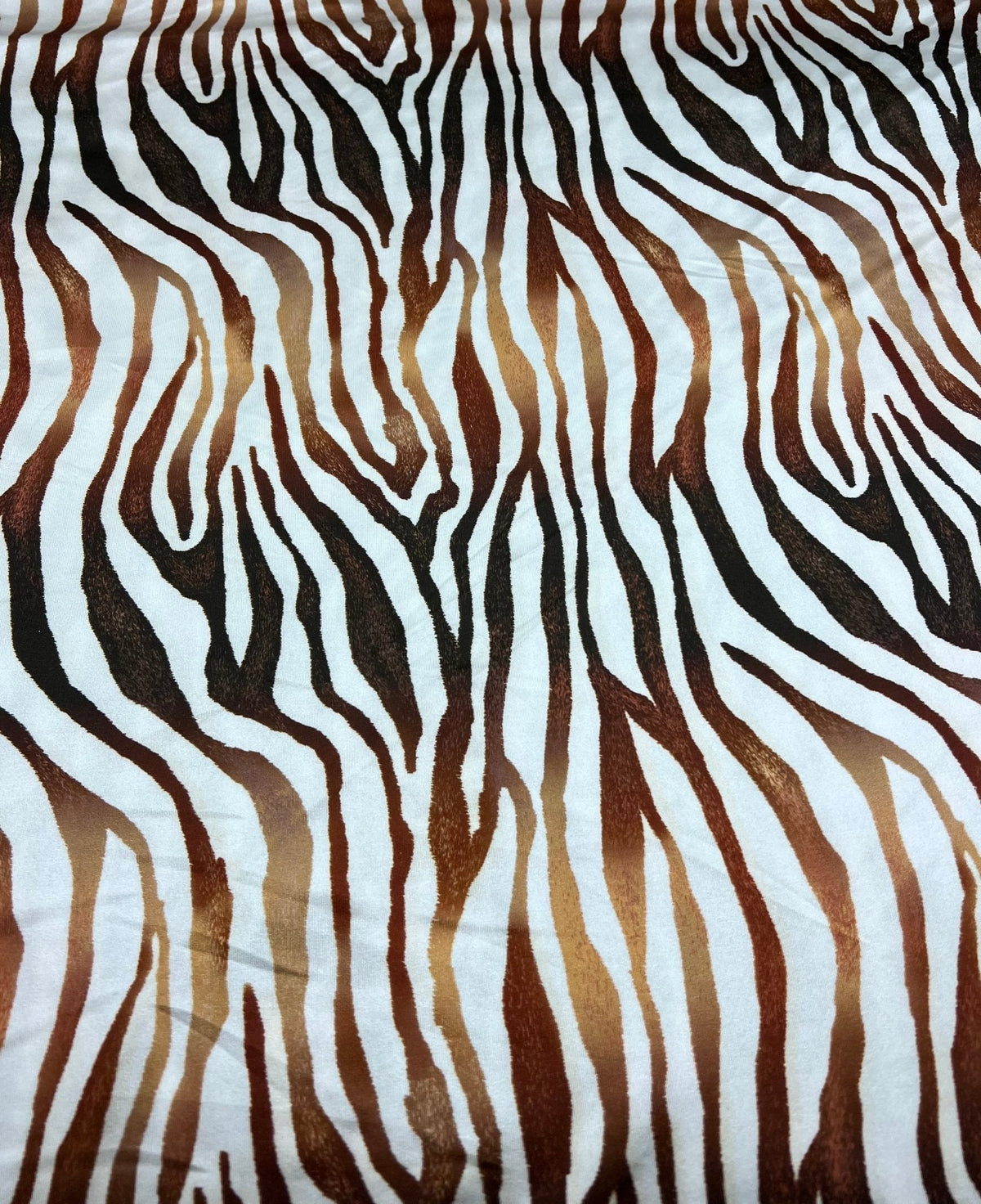 Brown Zebra Swimwear / Sportswear 4 Way Stretch Fabric