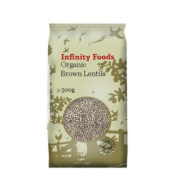 Infinity Foods Organic Whole Brown Lentils
