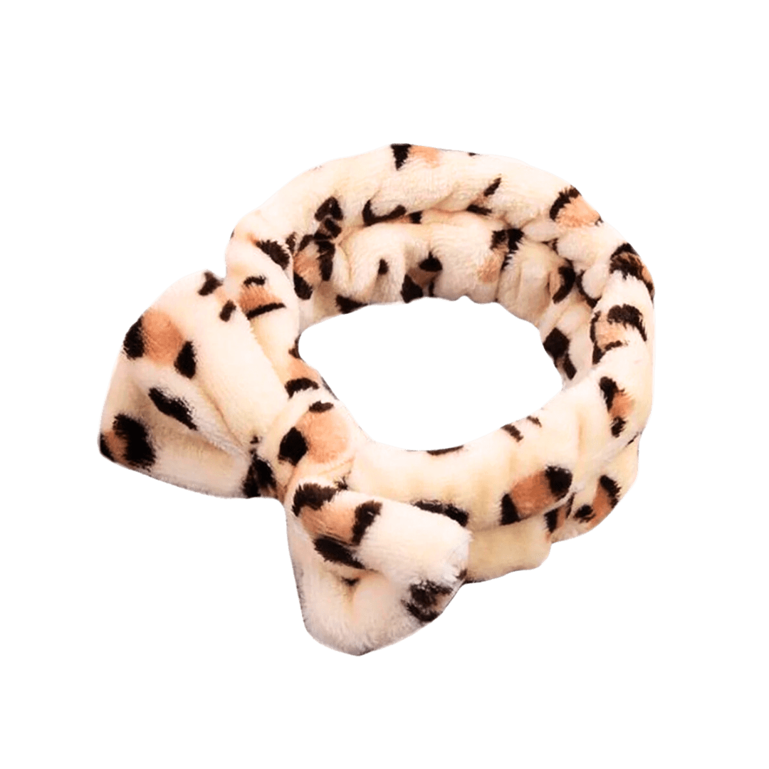 Shower Brown Leopard Print Headband - Luxury Comfort Beauty Accessory