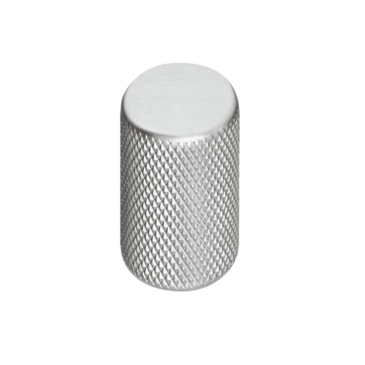 Broxburn Knurled Knob Handle – Stainless Steel Effect Knurled Cabinet & Drawer Pull