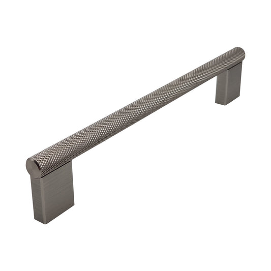 Broxburn Knurled Mini Bar Handle – Stainless Steel Effect 256mm Cabinet, Drawer & Cupboard Pull
