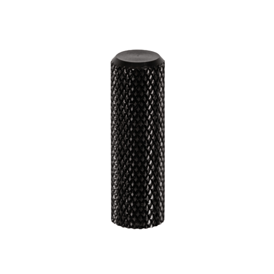 Broxburn Knurled Mini Knob Handle – Brushed Black Cabinet, Drawer & Cupboard Knurled Pull