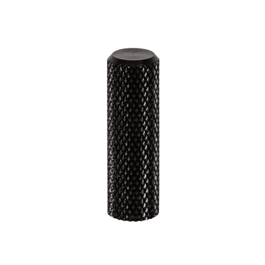 Broxburn Knurled Mini Knob Handle – Brushed Black Cabinet, Drawer & Cupboard Knurled Pull