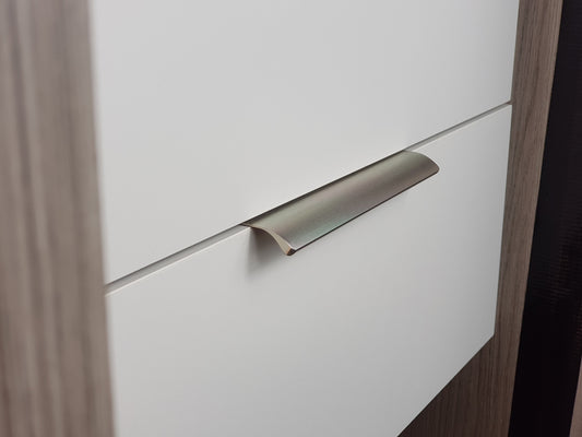 Brushed Inox Aluminium Cabinet Handle – Modern Cupboard, Drawer & Door Pull (Pack of 10)