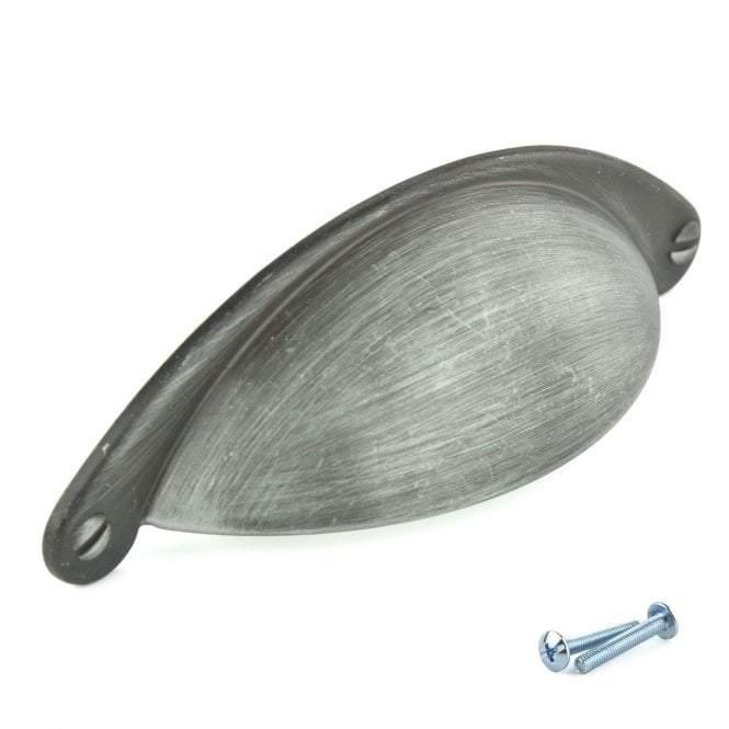 Brushed Iron Drawer Cup Pull Handle – M4TEC Forfar Z3