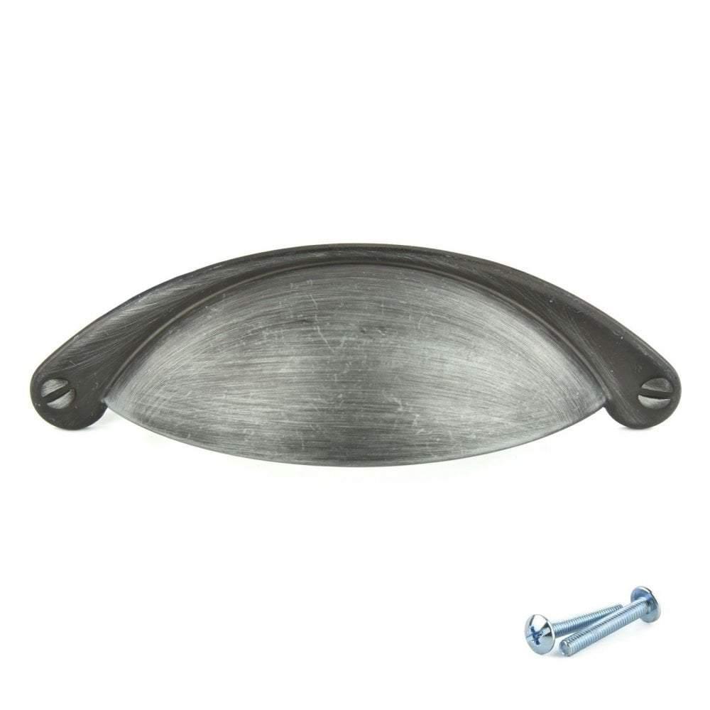 Brushed Iron Drawer Cup Pull Handle – M4TEC Forfar Z3