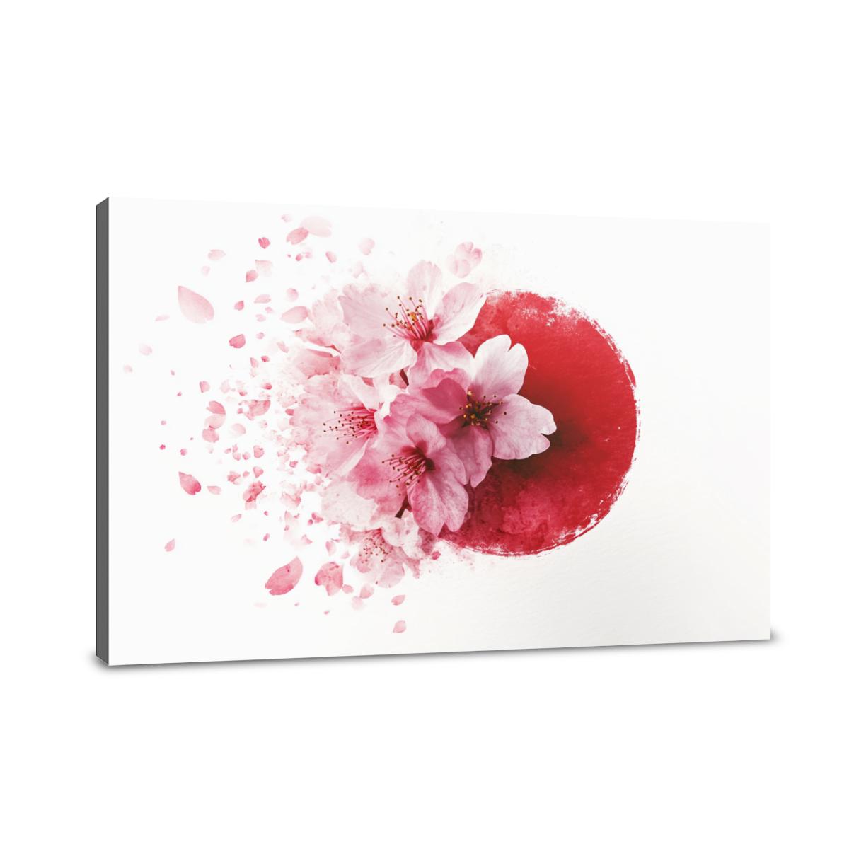 Cherry Blossom Emblem Canvas
