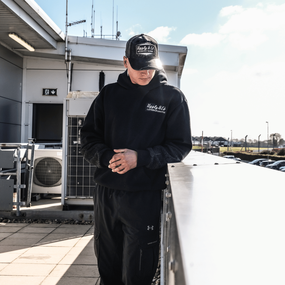 Black Surf Diamond Hoodie