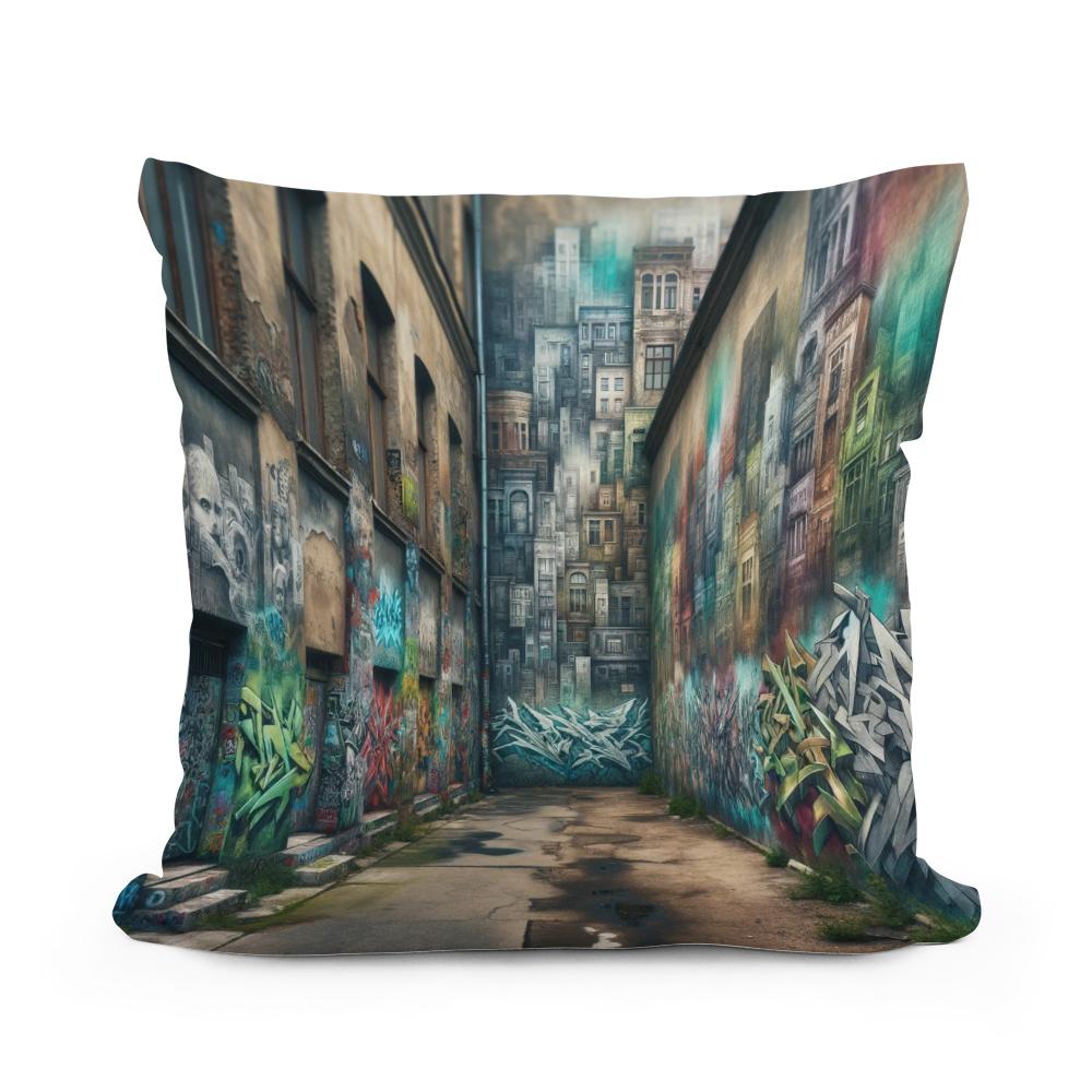 Echoes of the Alley Cotton Cushion