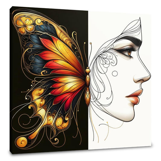Elegance and Contrast Canvas