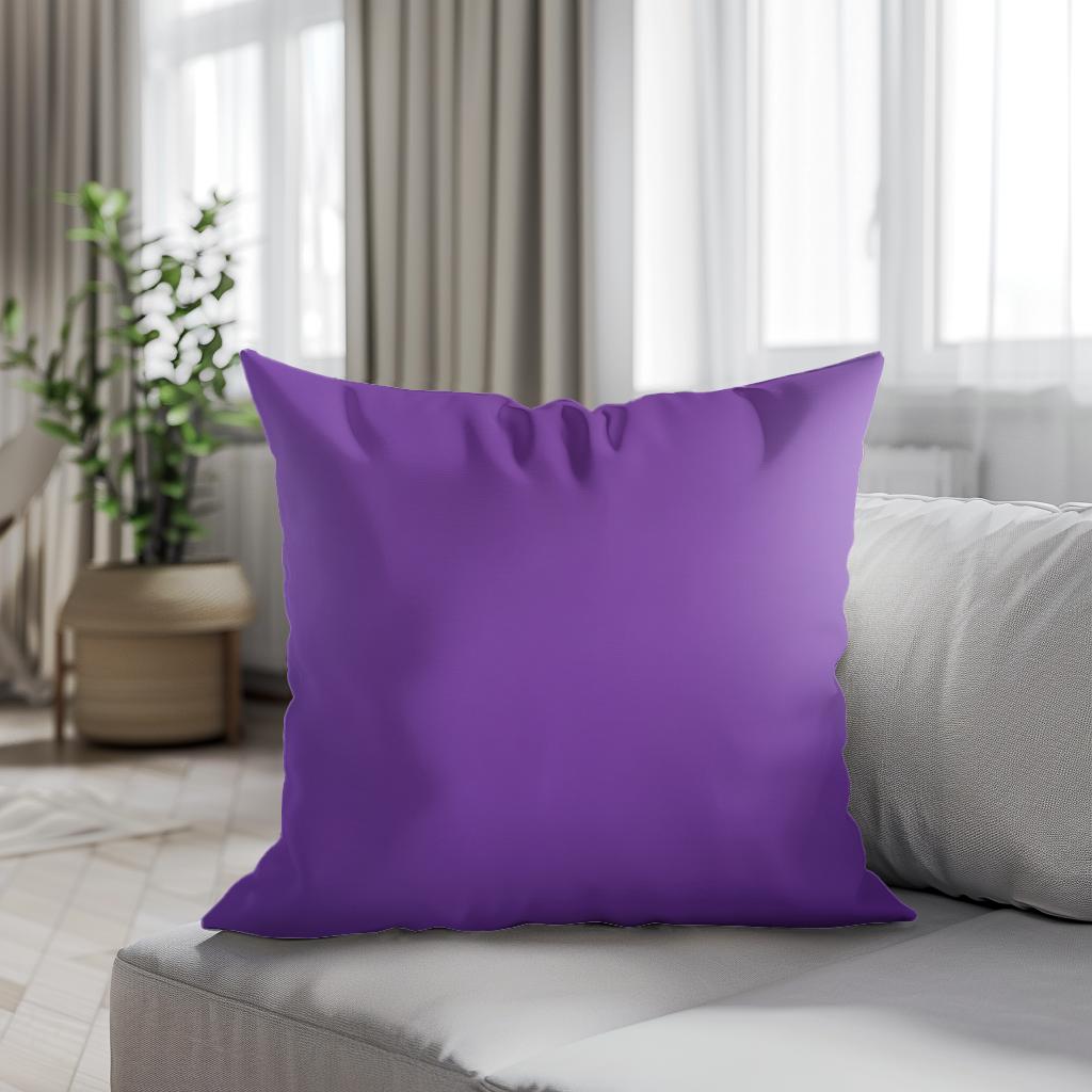 Pure Purple Cotton Cushion
