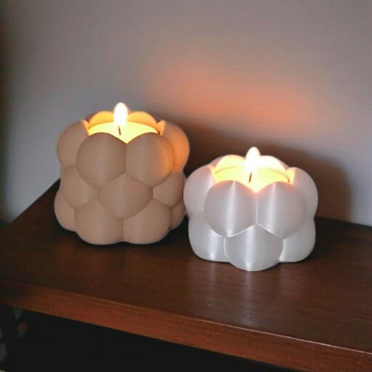Big Bubbles Tealight Holder Set (2-Pack) - Modern & Decorative
