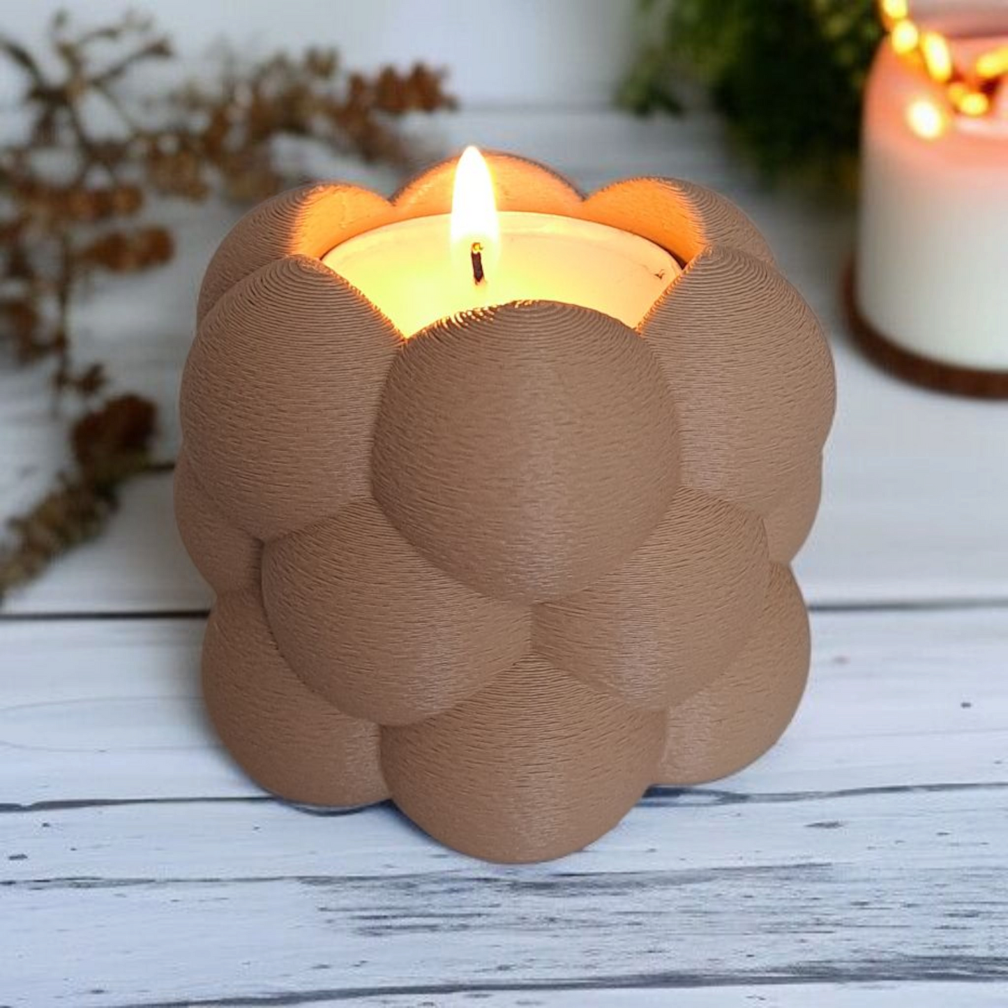 Big Bubbles Tealight Holder Set (2-Pack) - Modern & Decorative