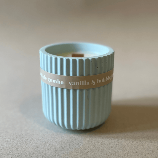 Bubblegum Stoneware Soy Candle – Eco-Friendly Colourful Candle