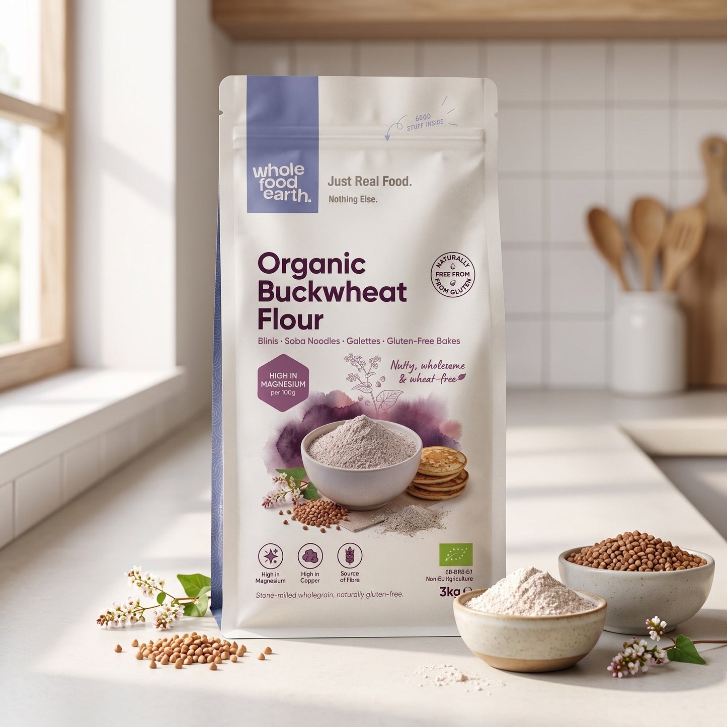 Organic Buckwheat Flour - Serious Grains