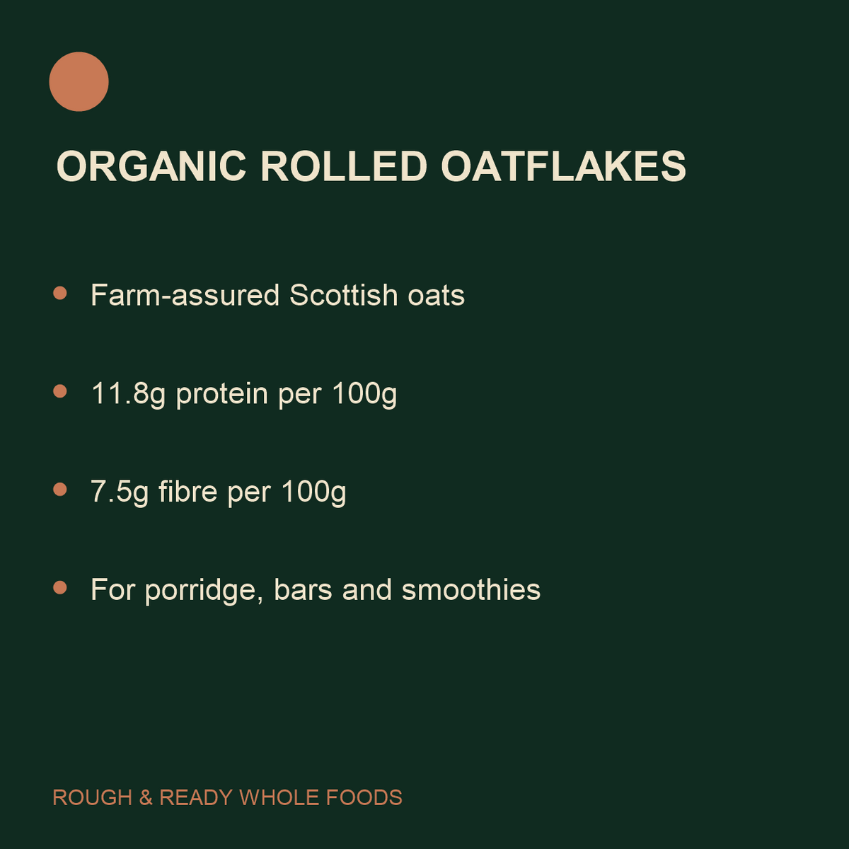 Infinity Foods Bulk Organic Rolled Oatflakes