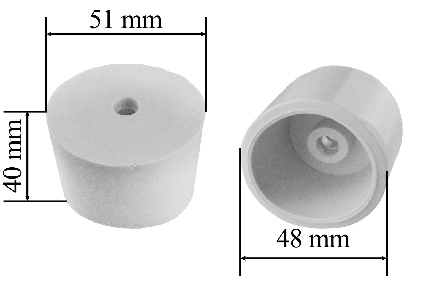 Demijohn Rubber Bung 51/48mm