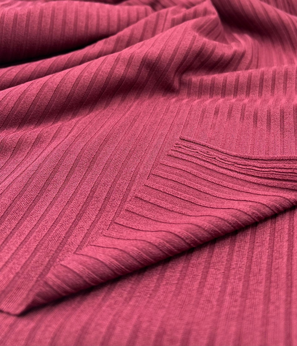 Burgundy 8x4 Wide Rib Stretch Fabric