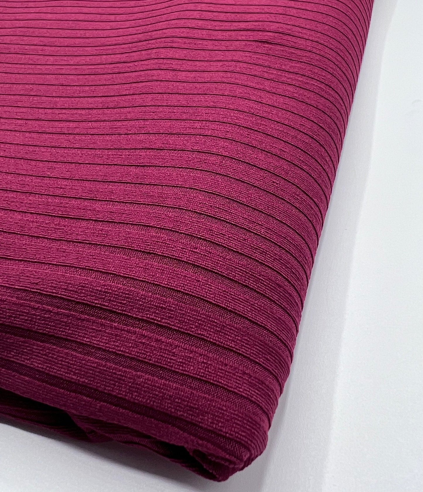 Burgundy 8x4 Wide Rib Stretch Fabric