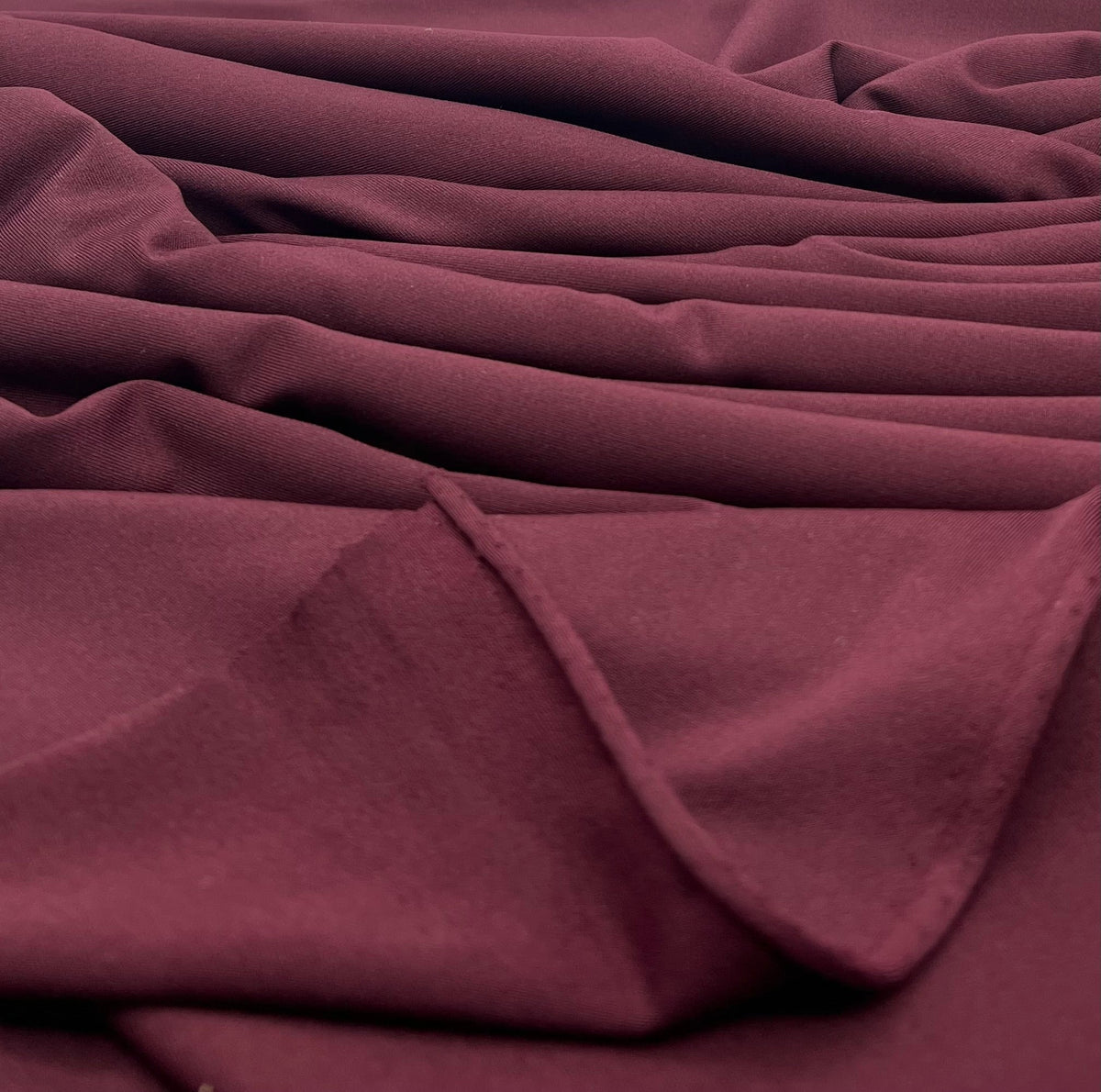 Burgundy Stretch Jersey 220GSM 4 Way Stretch Fabric