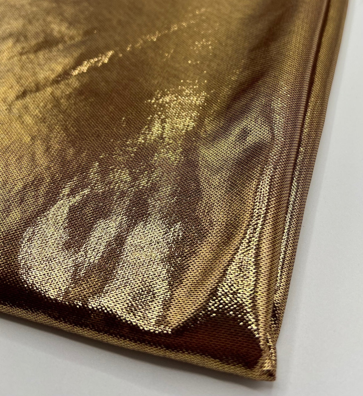 Burgundy Gold Shiny Foil Mesh Fabric Stretch