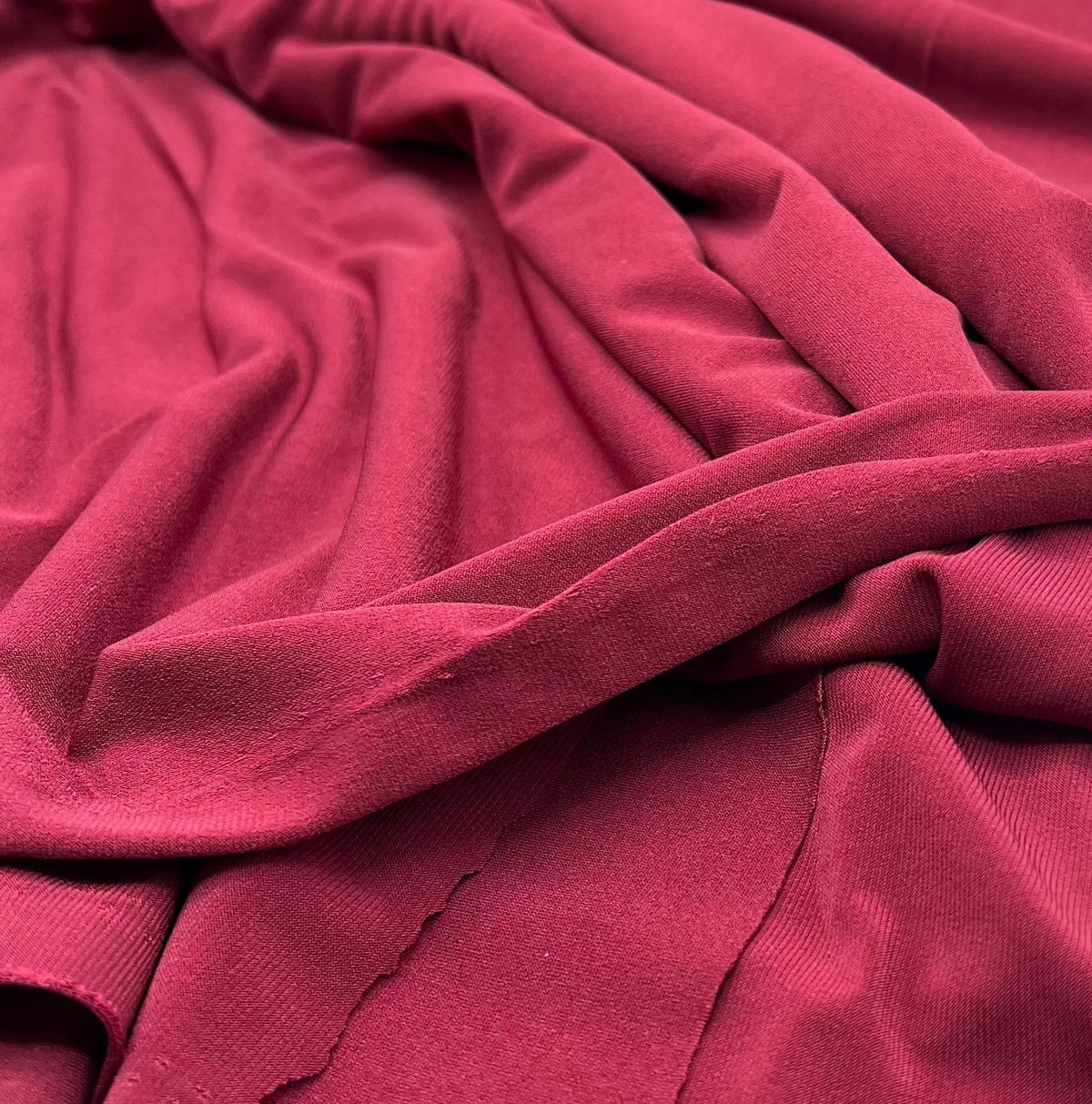 Plain Burgundy ITY Fabric 4 Way Stretch