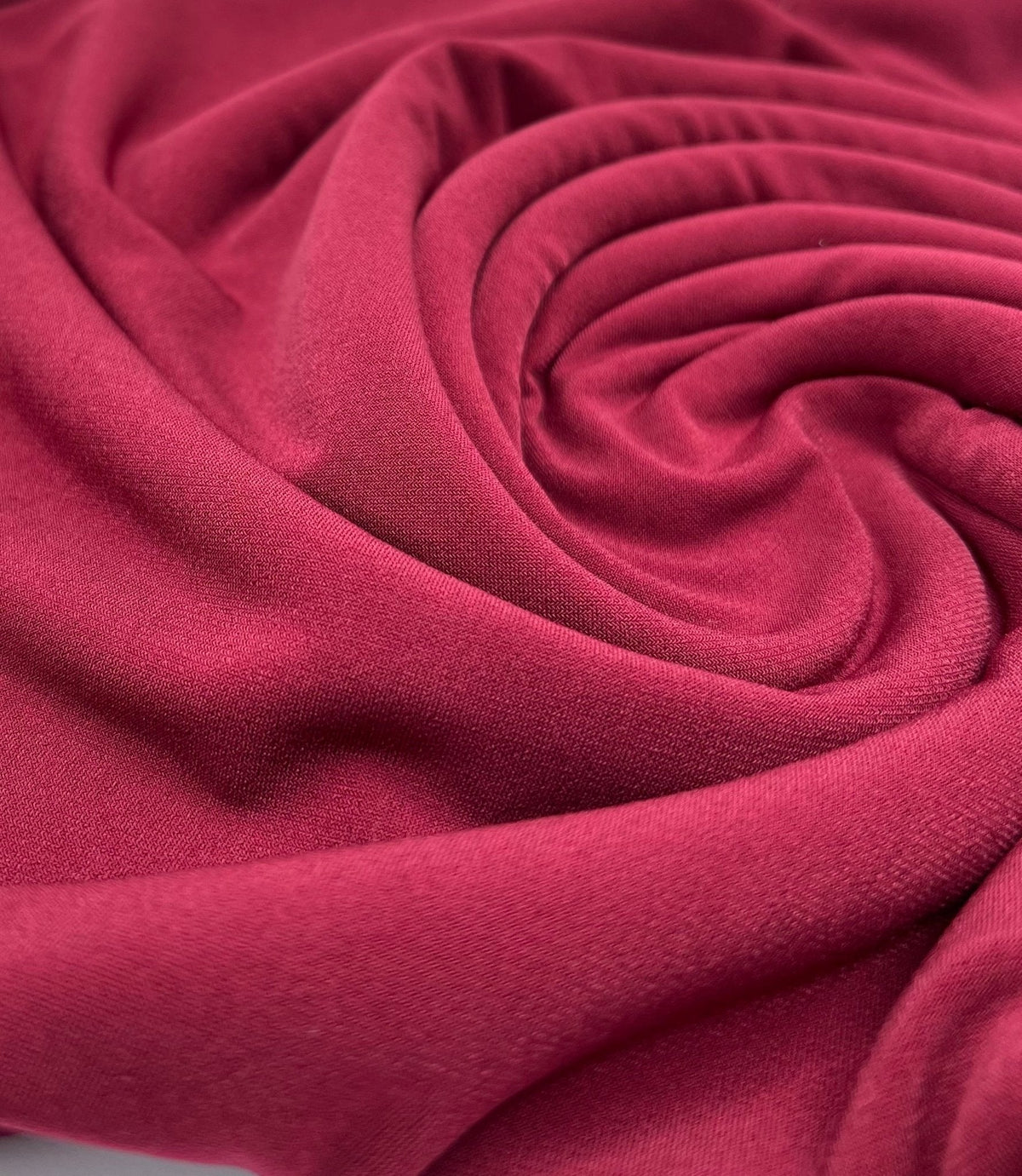 Plain Burgundy ITY Fabric 4 Way Stretch