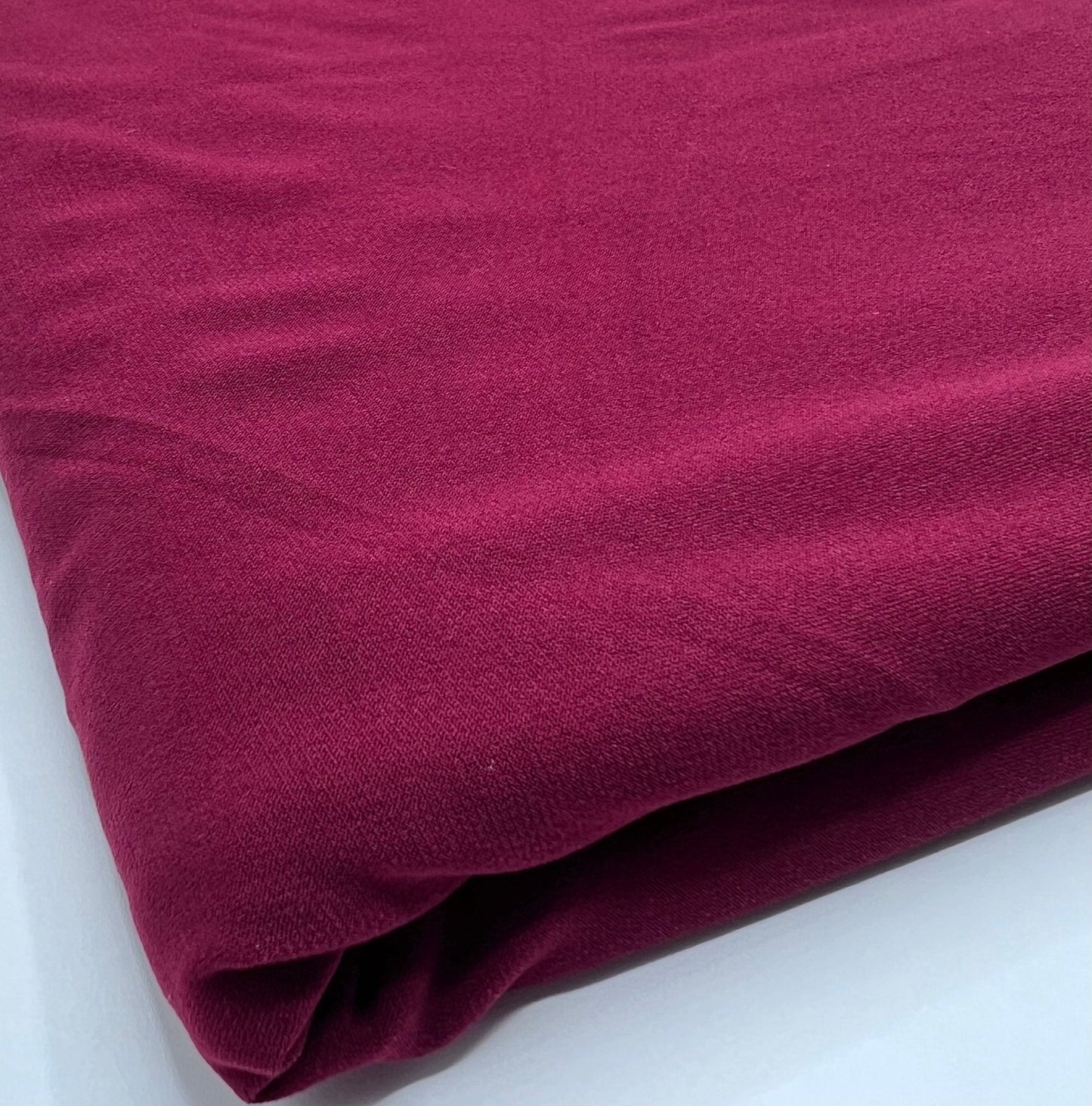 Plain Burgundy ITY Fabric 4 Way Stretch