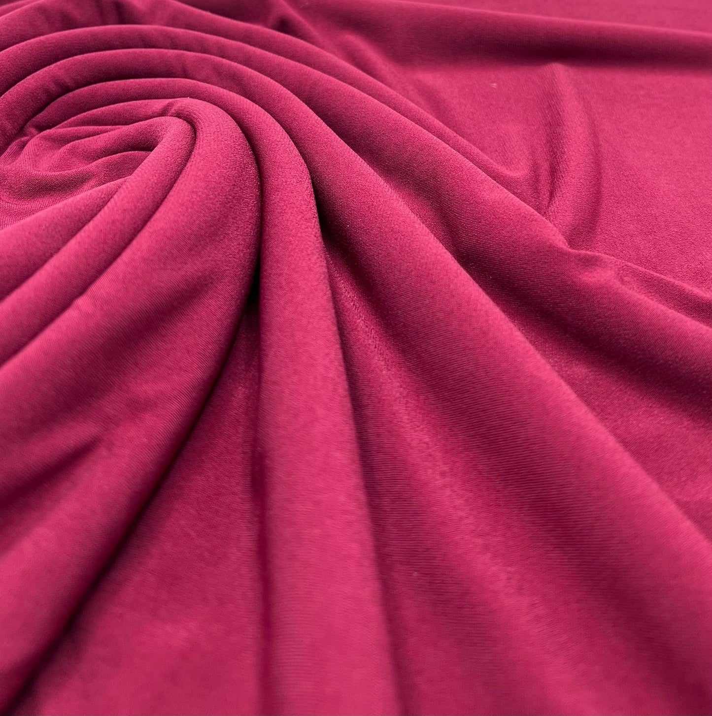 Plain Burgundy ITY Fabric 4 Way Stretch