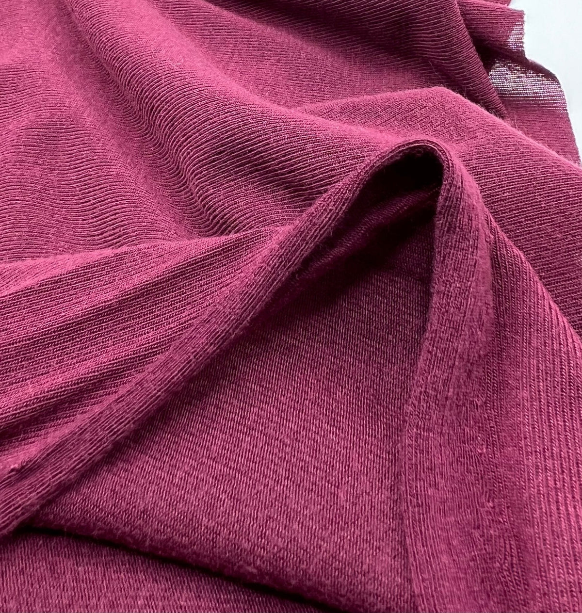 Burgundy Lightweight Melange Knit Stretch Fabric