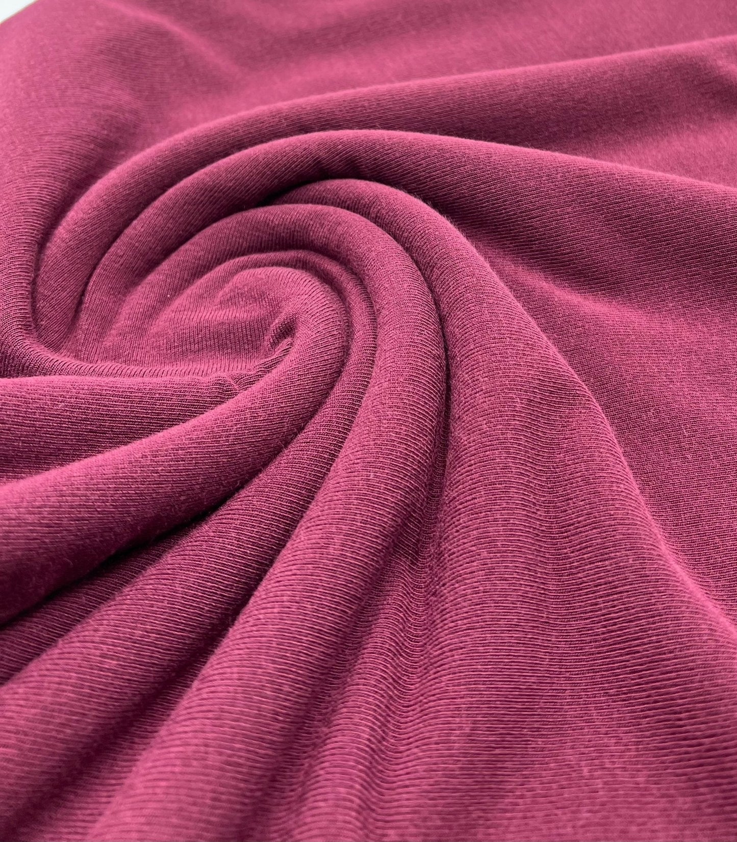 Burgundy Lightweight Melange Knit Stretch Fabric