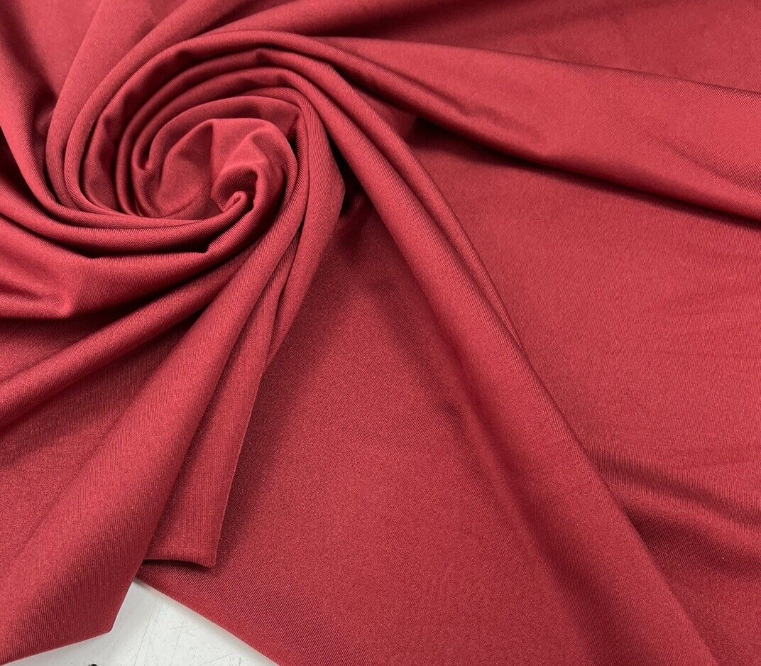Burgundy Swimwear / Sportswear 4 Way Stretch Fabric