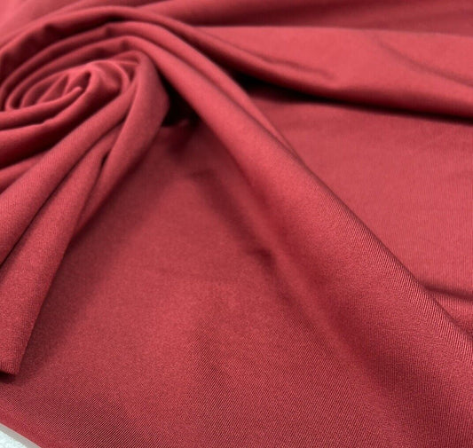Burgundy Swimwear / Sportswear 4 Way Stretch Fabric