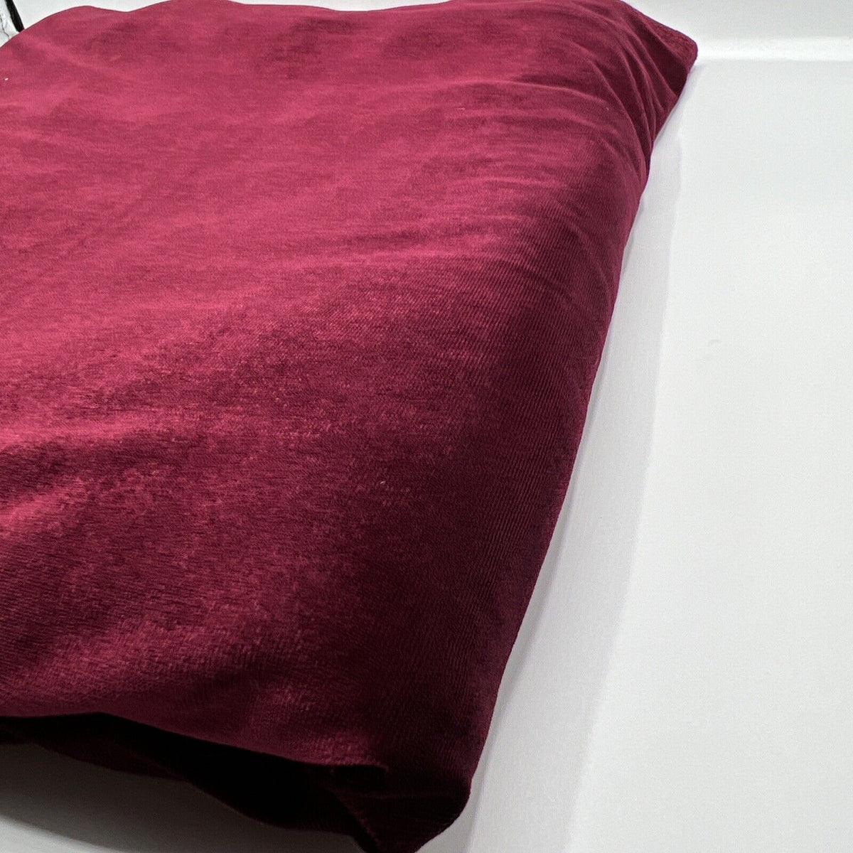 Burgundy Plain Velour Spandex Stretch Fabric
