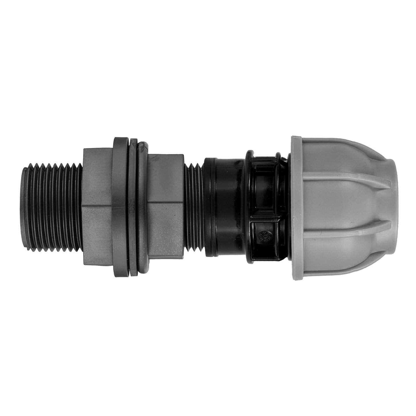 1” BSP Water Butt Fitting with 25mm MDPE Straight
