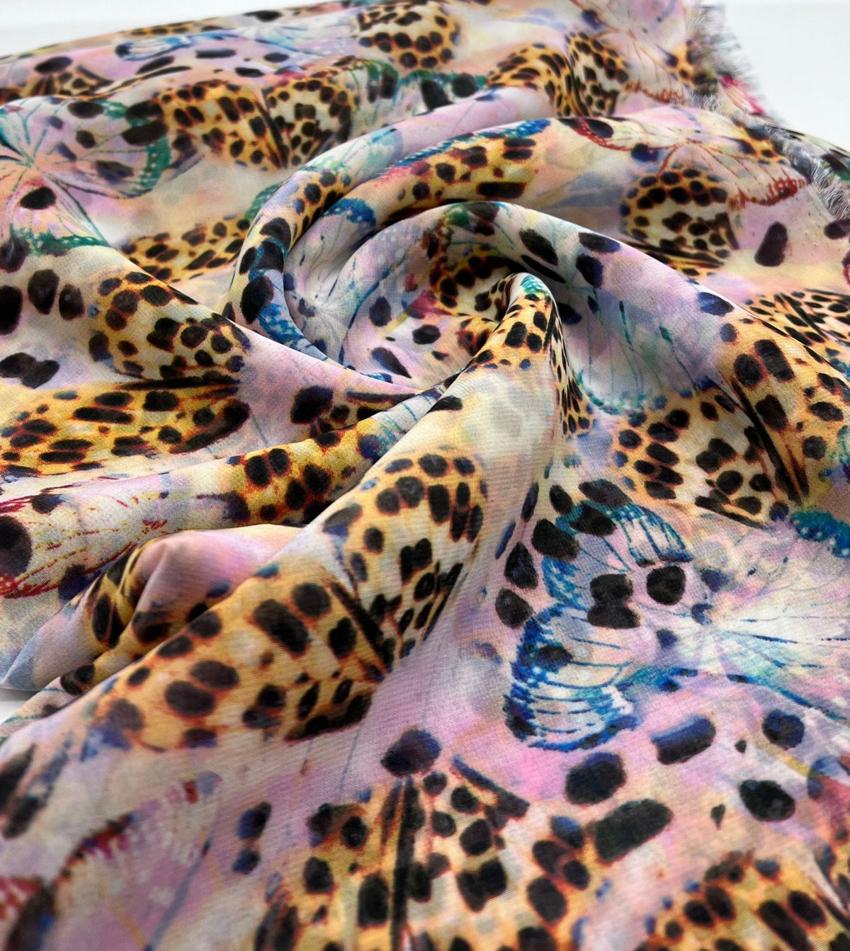 Butterfly Non Stretch Woven Dress Craft Fabric