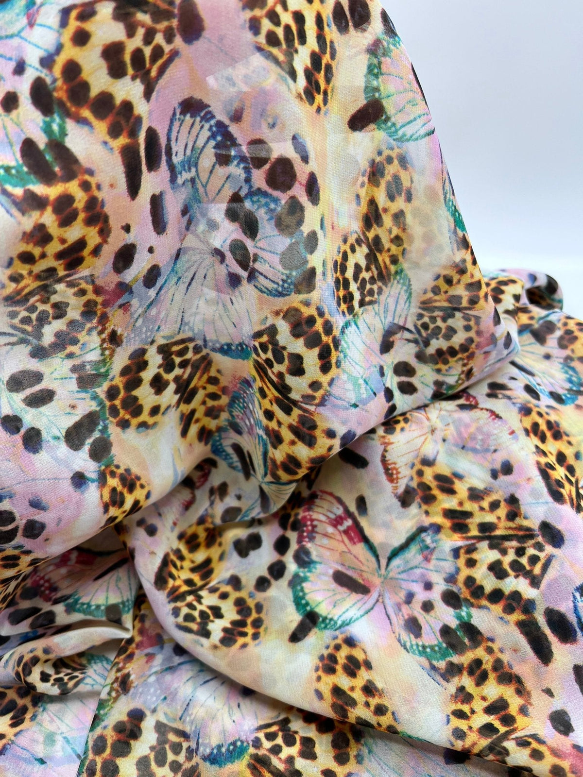 Butterfly Non Stretch Woven Dress Craft Fabric