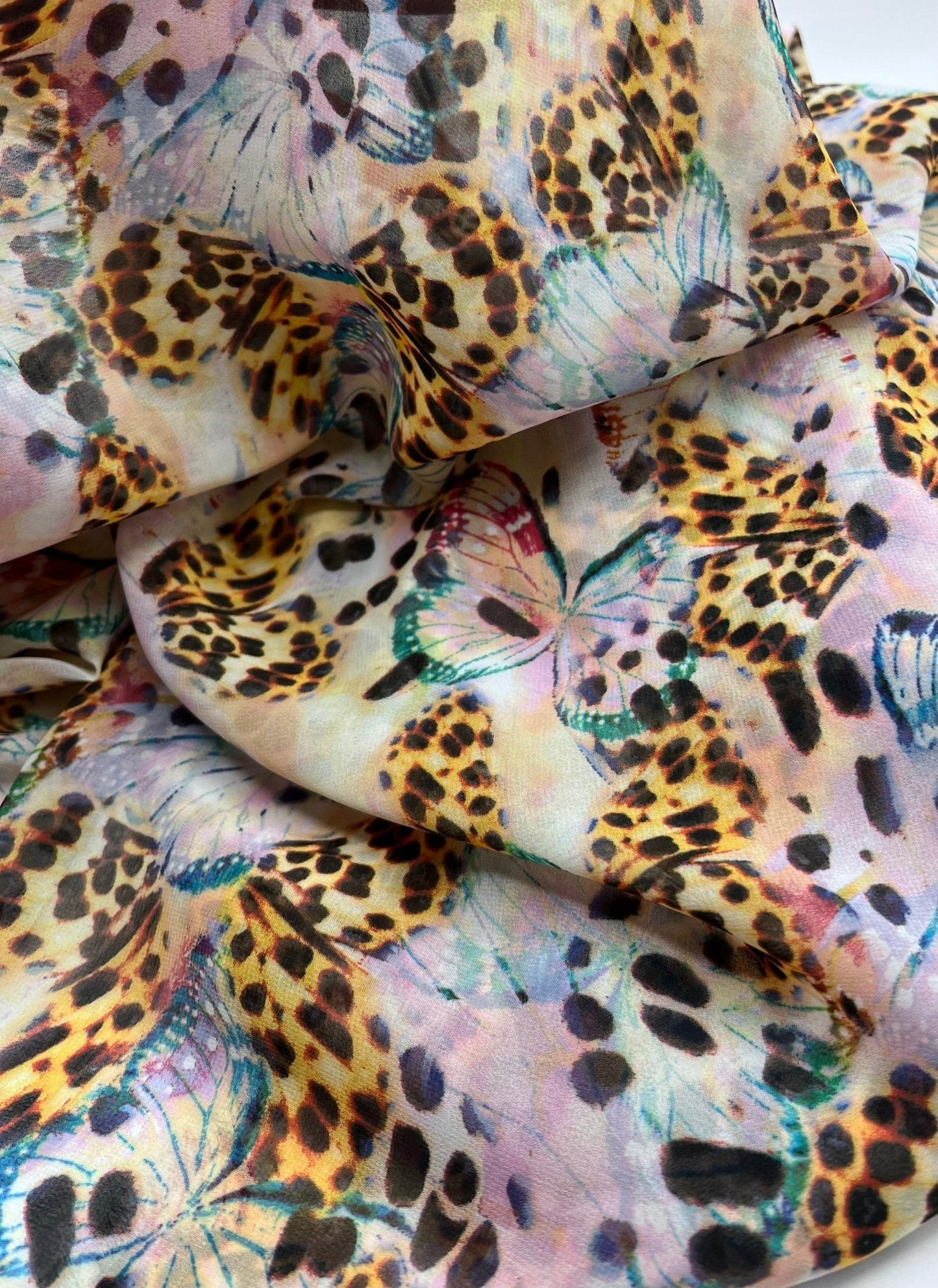 Butterfly Non Stretch Woven Dress Craft Fabric