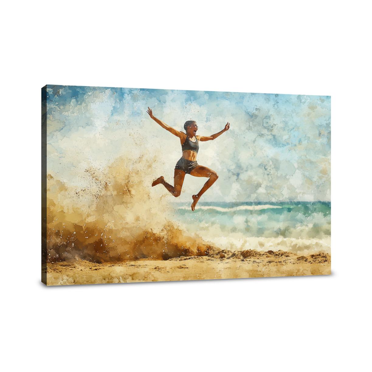 Leap Over Sand Canvas