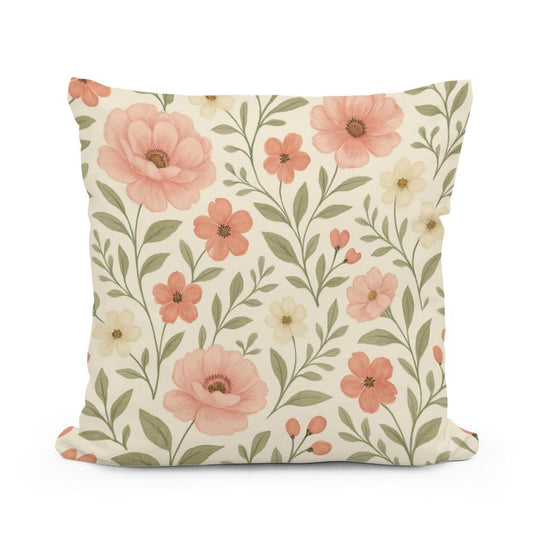 Blush Meadow Cotton Cushion
