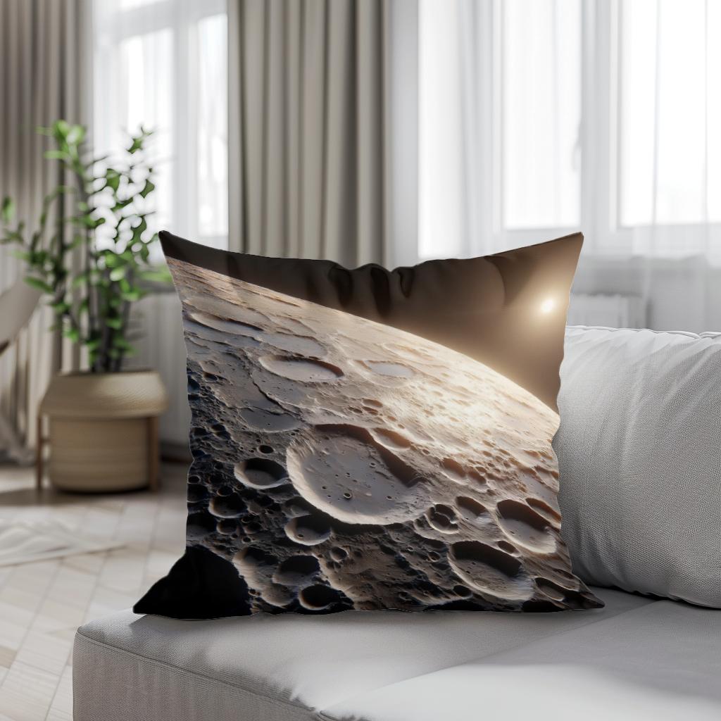 Mercury's Caloris Basin Brilliance Cotton Cushion