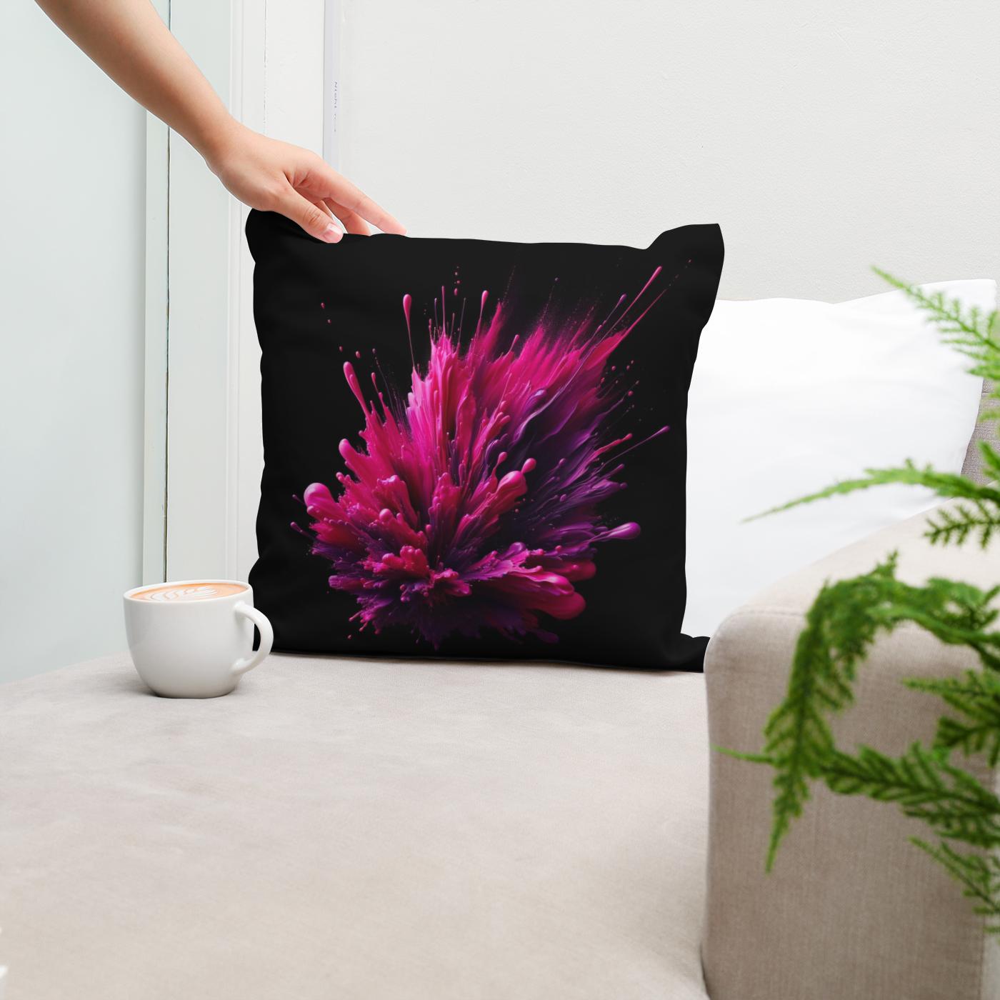 Magenta Energy Cotton Cushion